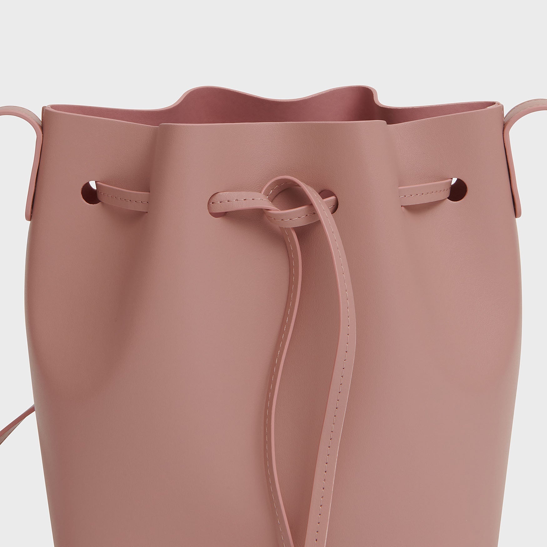 VEGAN APPLE LEATHER BUCKET BAG - 3