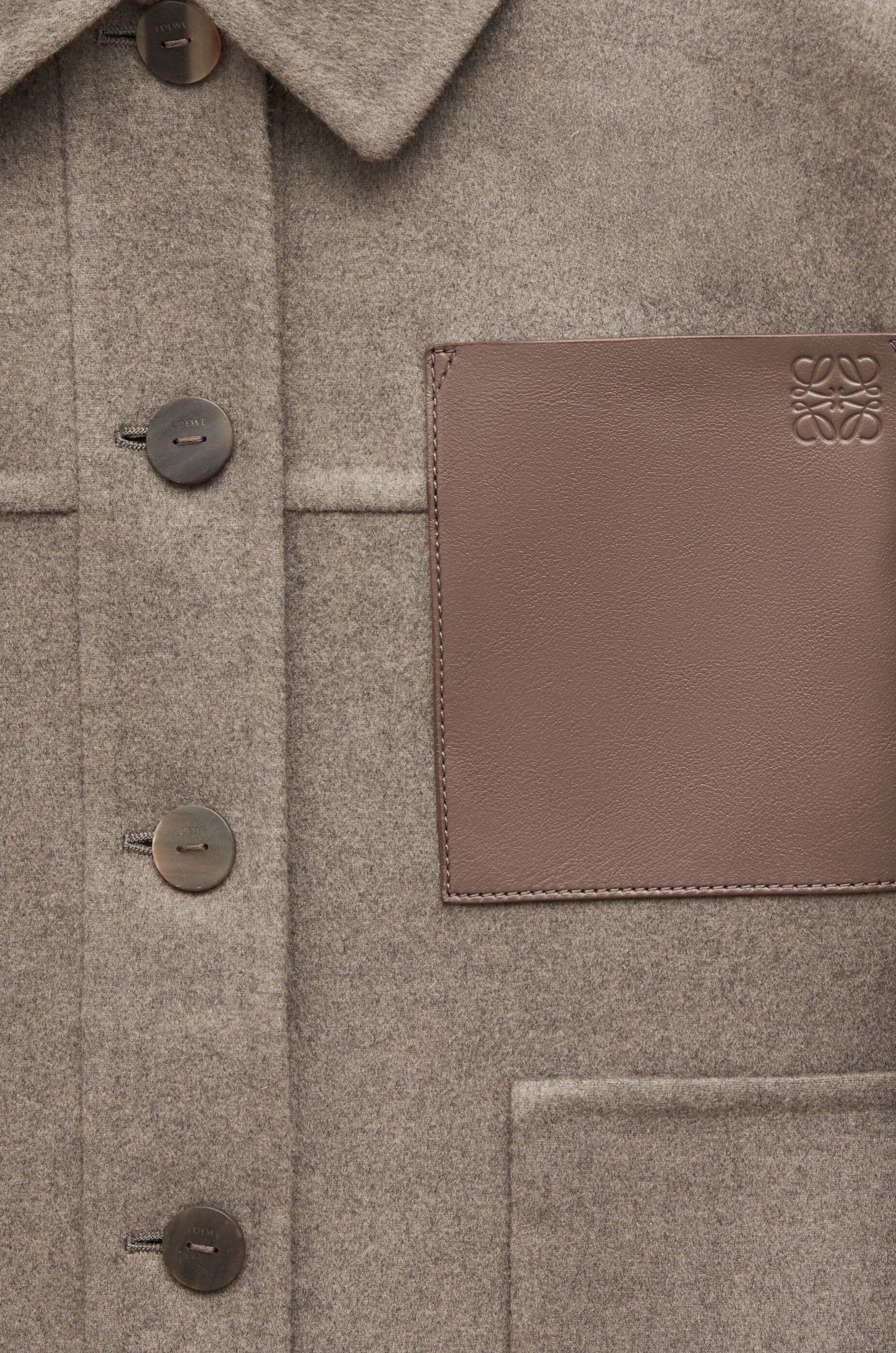 Workwear jacket in wool and cashmere - 3