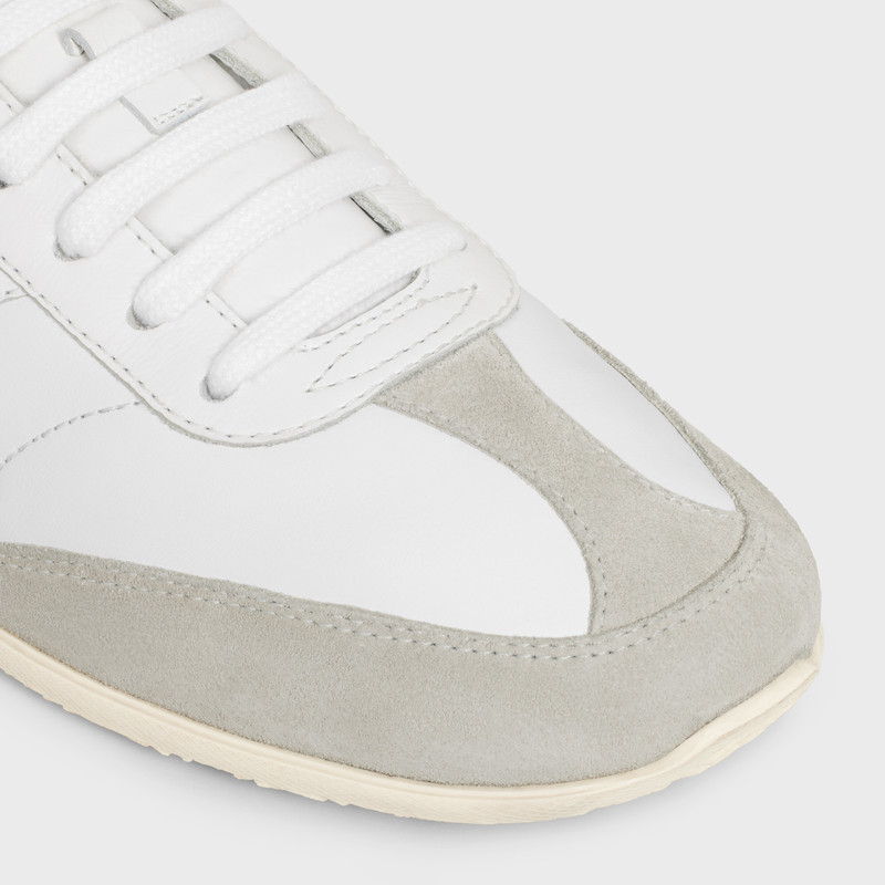 CELINE JOGGER LOW LACE-UP SNEAKER in CALFSKIN & SUEDE CALFSKIN 4