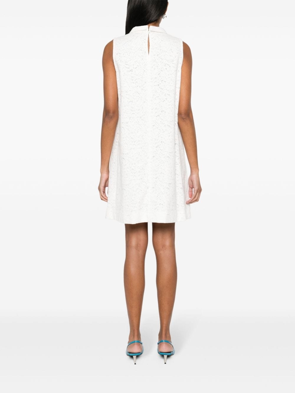 corded-lace mini dress - 4