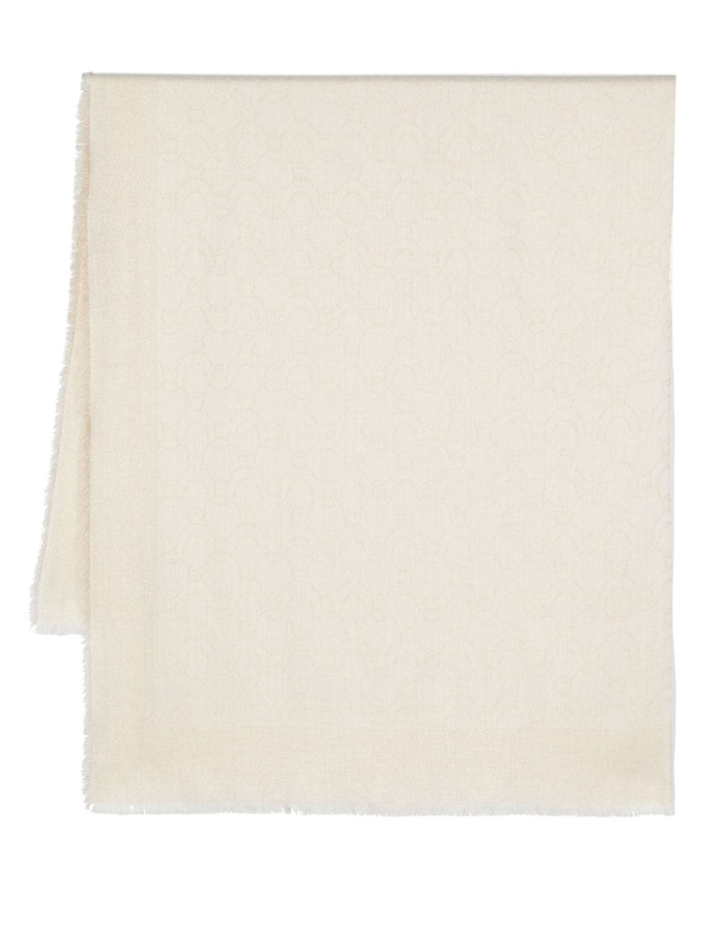 jacquard-logo lurex scarf - 1