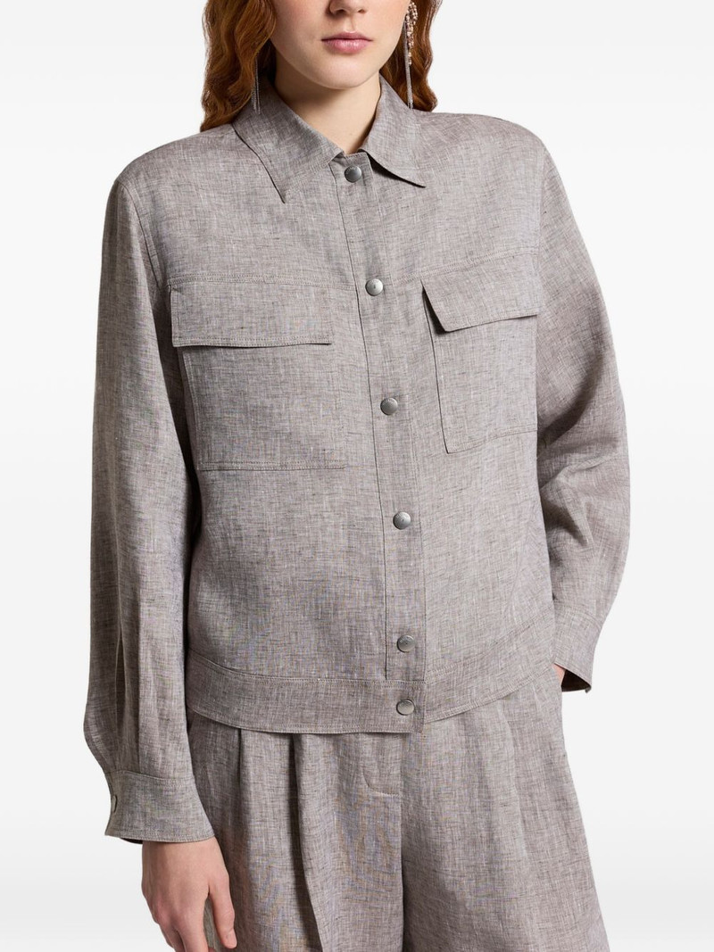 PESERICO flap-pocket jacket outlook