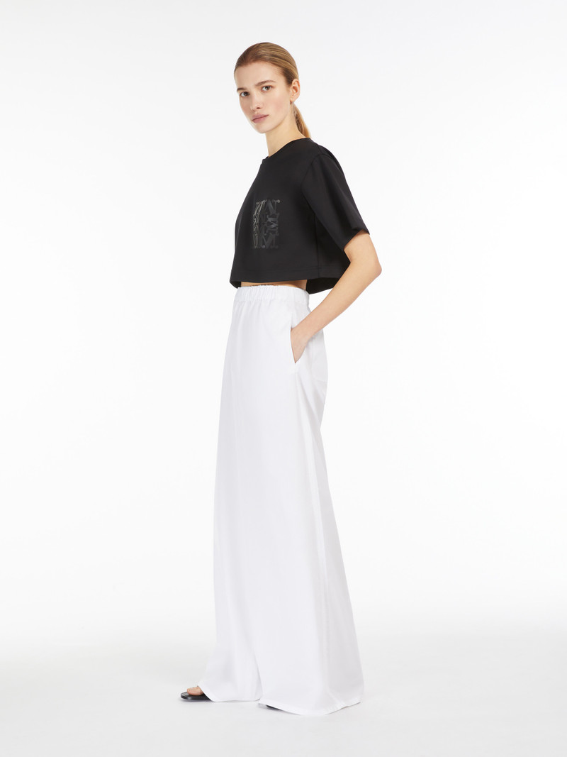 Max Mara NAVIGLI Wide poplin trousers outlook
