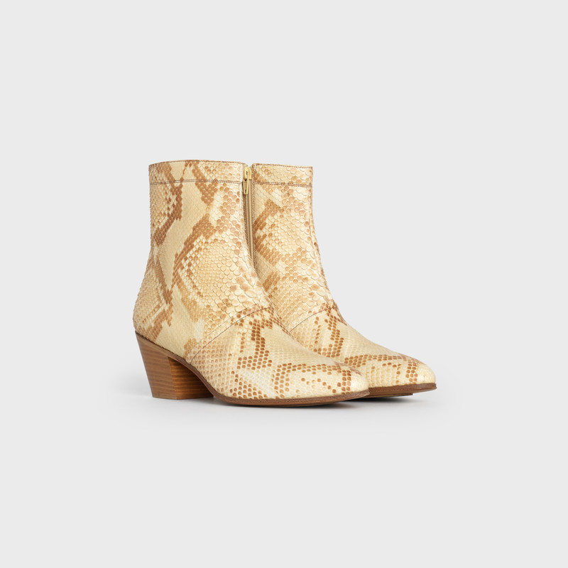 CELINE CUBAINE ANKLE BOOT  IN  PYTHON outlook