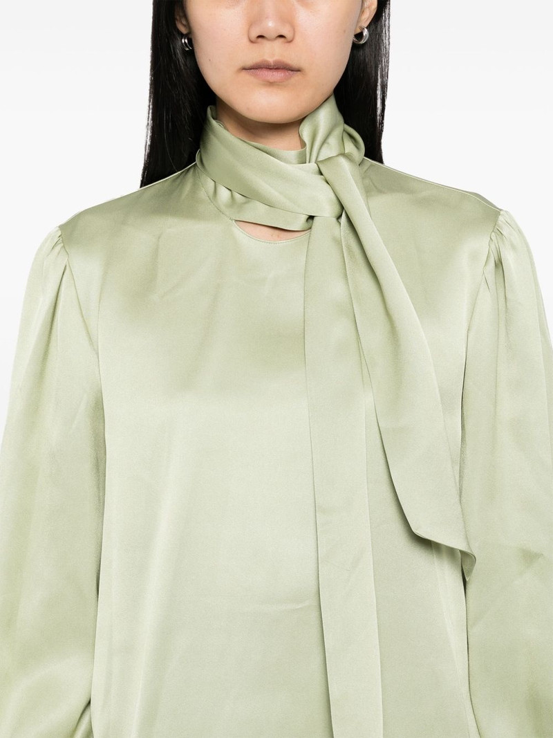 satin bow-detail blouse 5