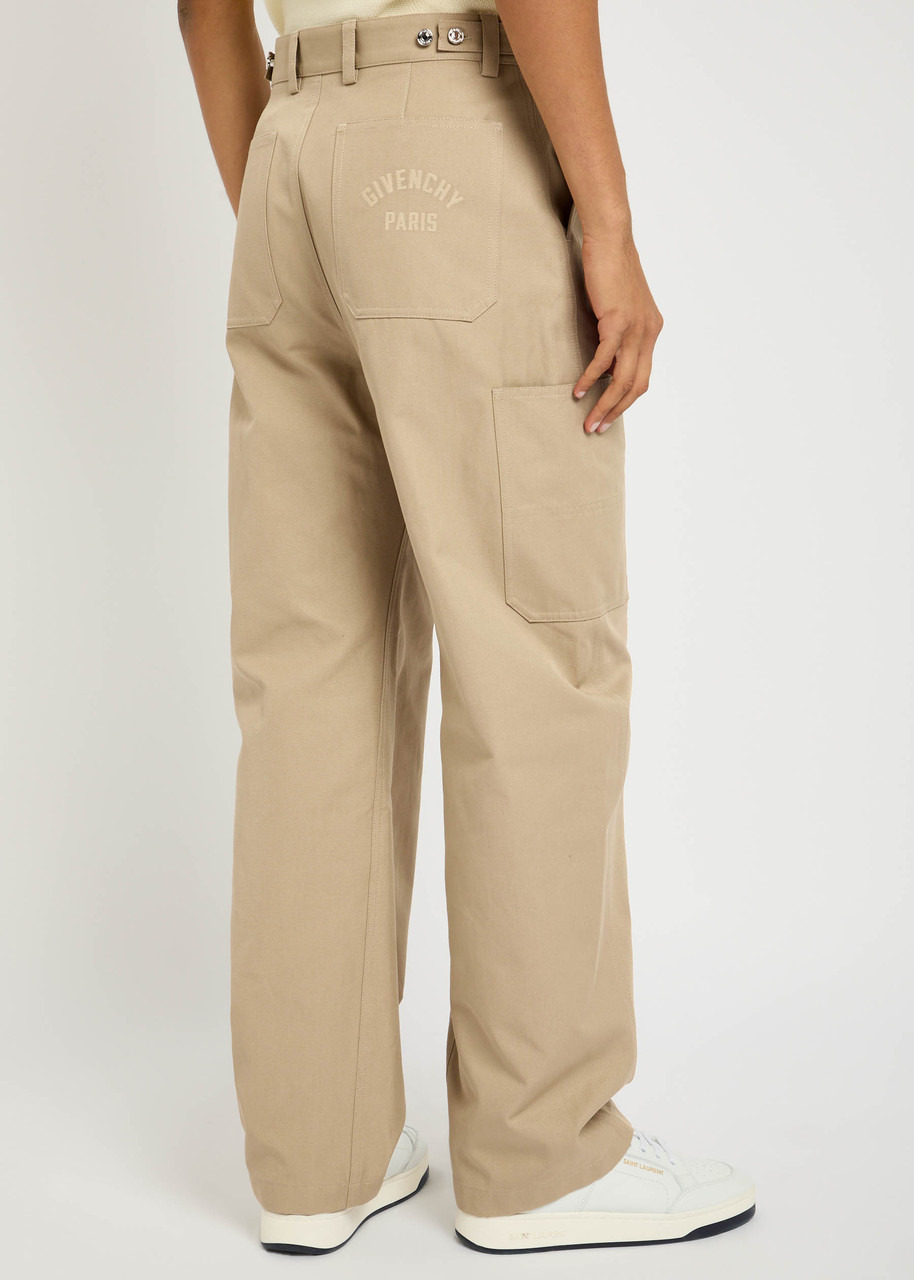 Givenchy Wide-leg Canvas Cargo Trousers - 3