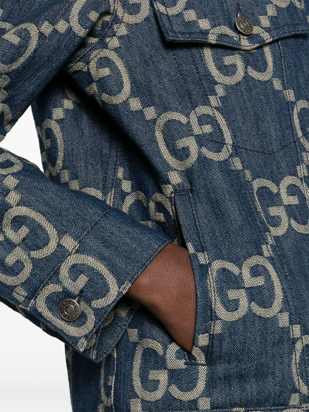 Jumbo GG denim jacket - 5