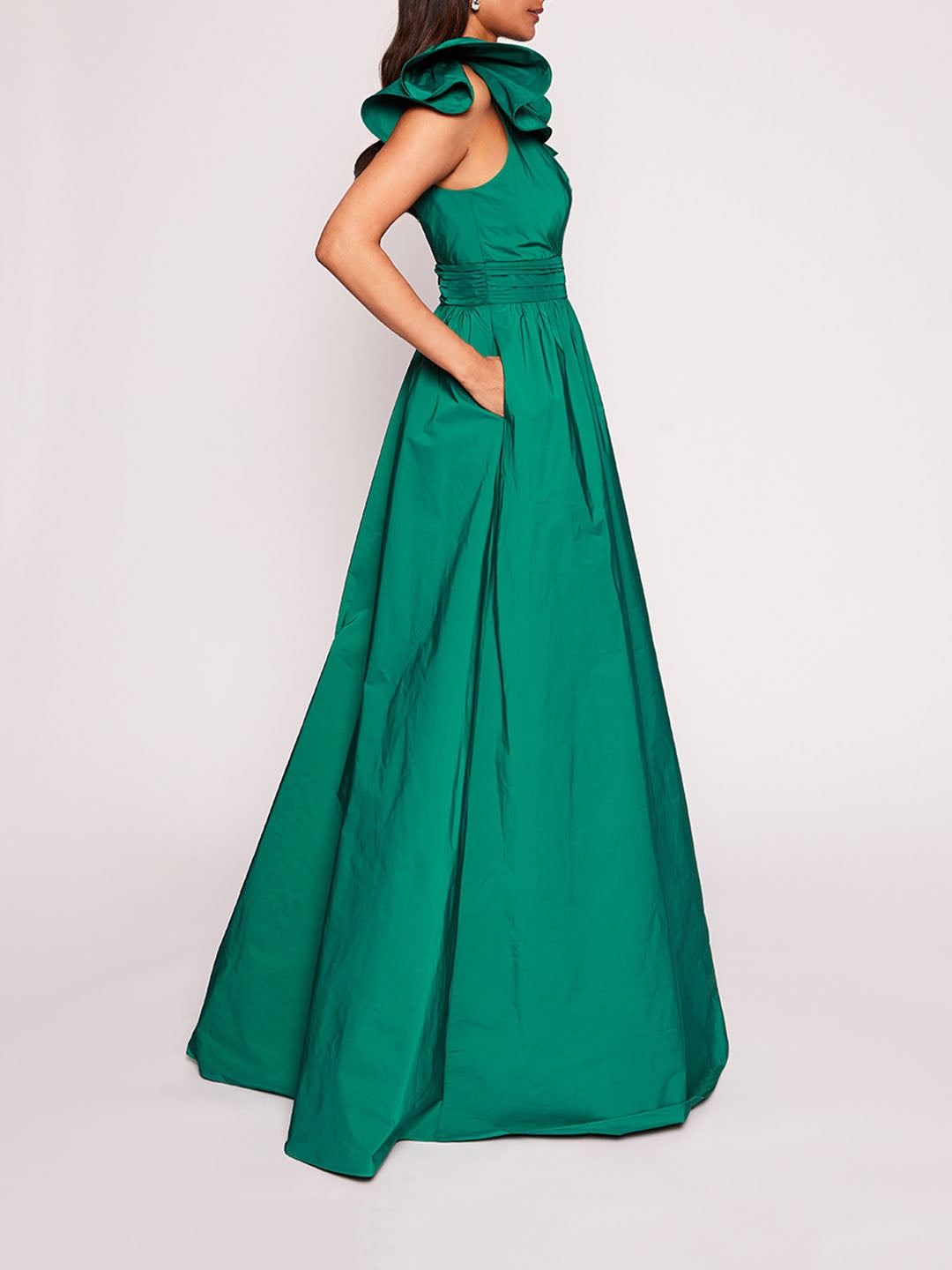 BOW TAFFETA GOWN - 3