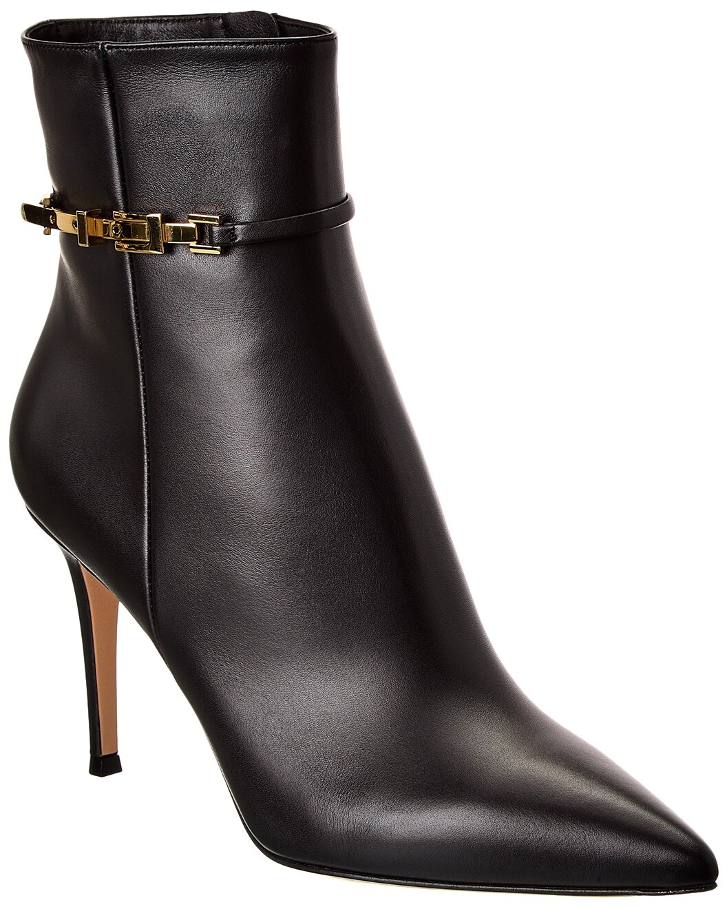 Gianvito Rossi Carrey 85 Leather Bootie - 1