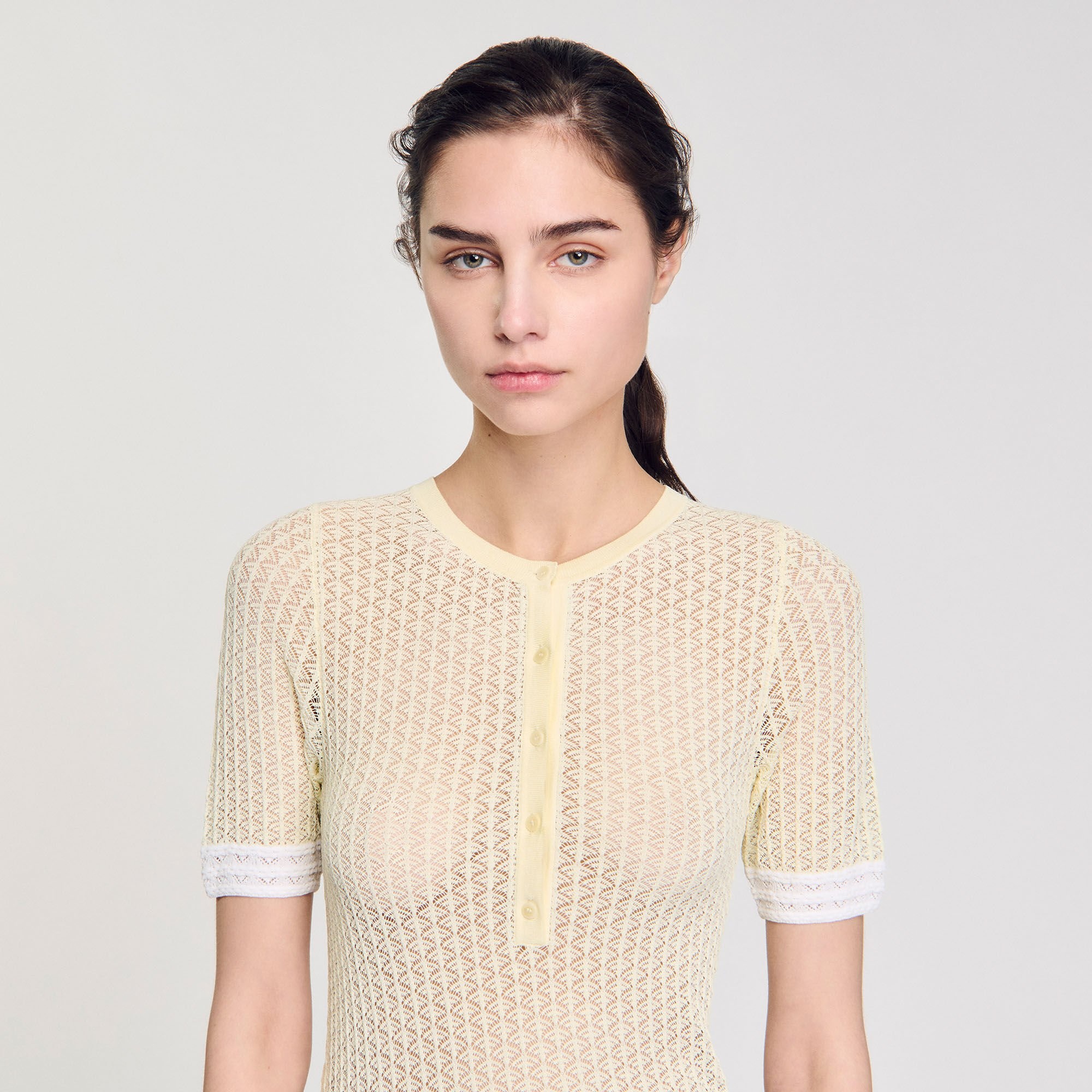 SHORT-SLEEVED SWEATER - 3