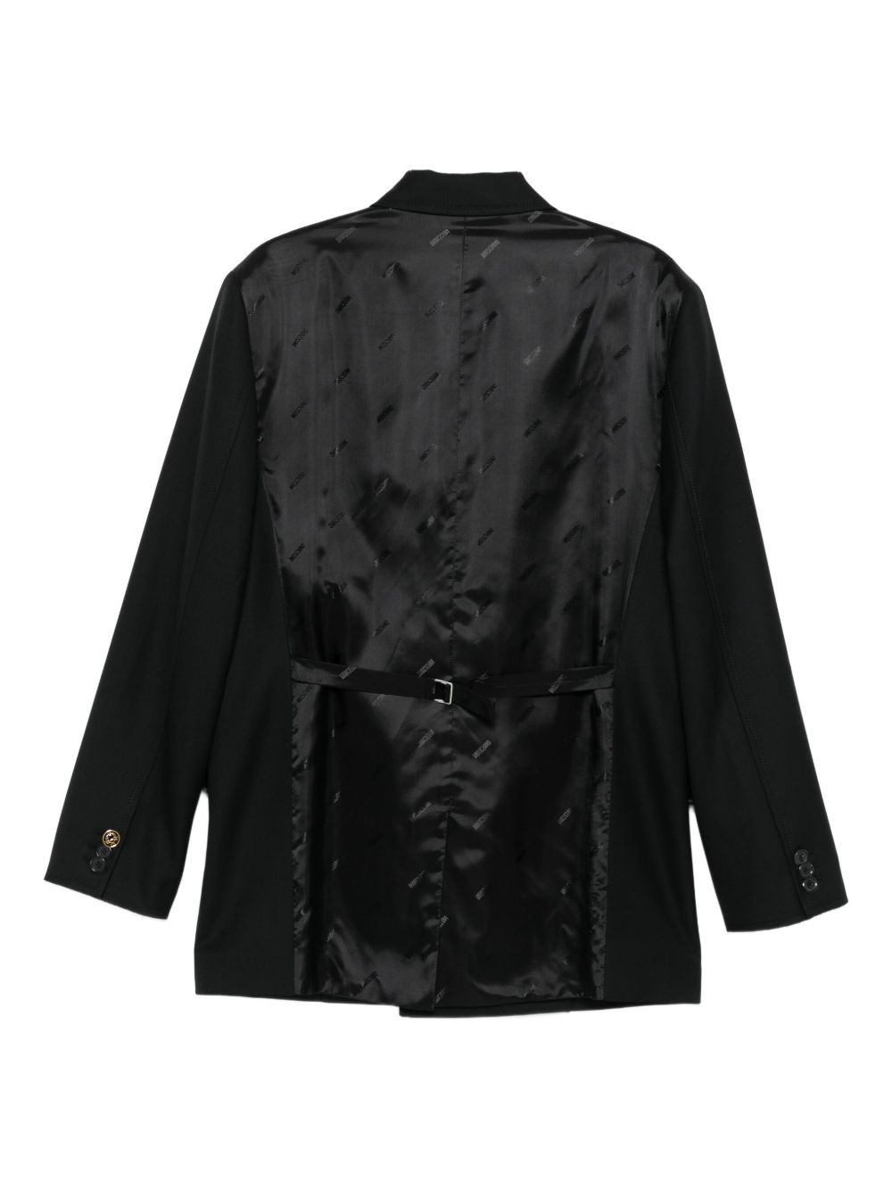 double-breasted acetate jacket - 2