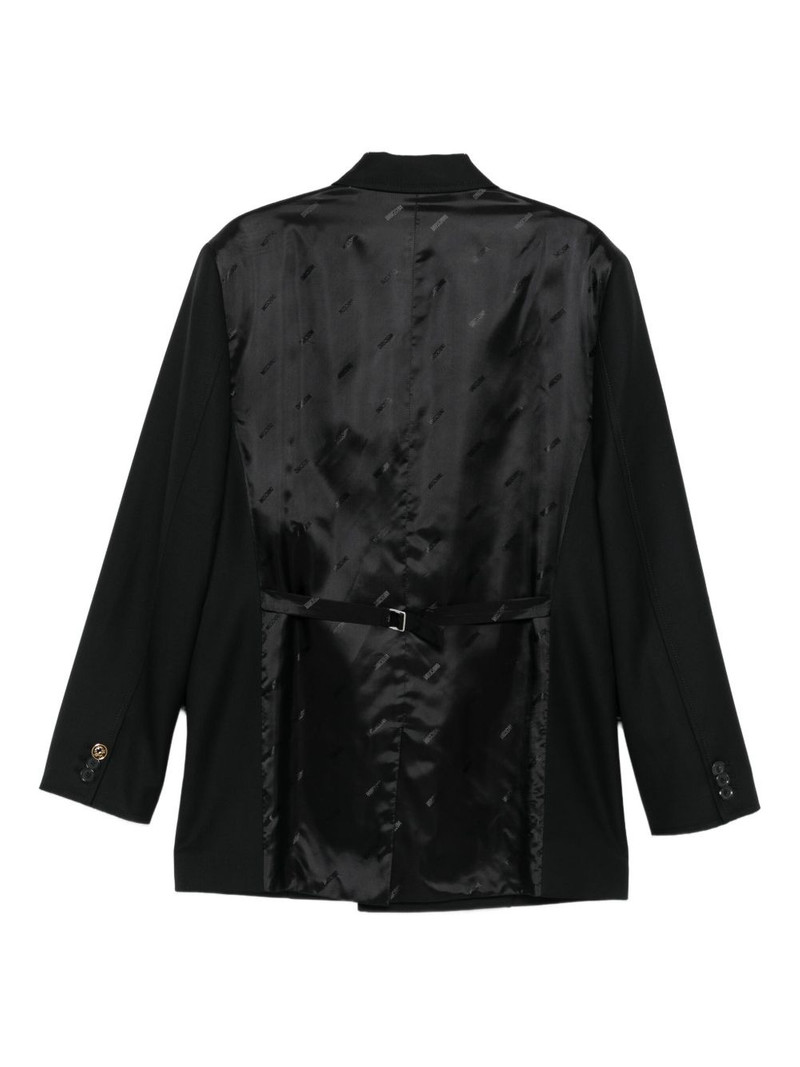 Moschino double-breasted acetate jacket outlook
