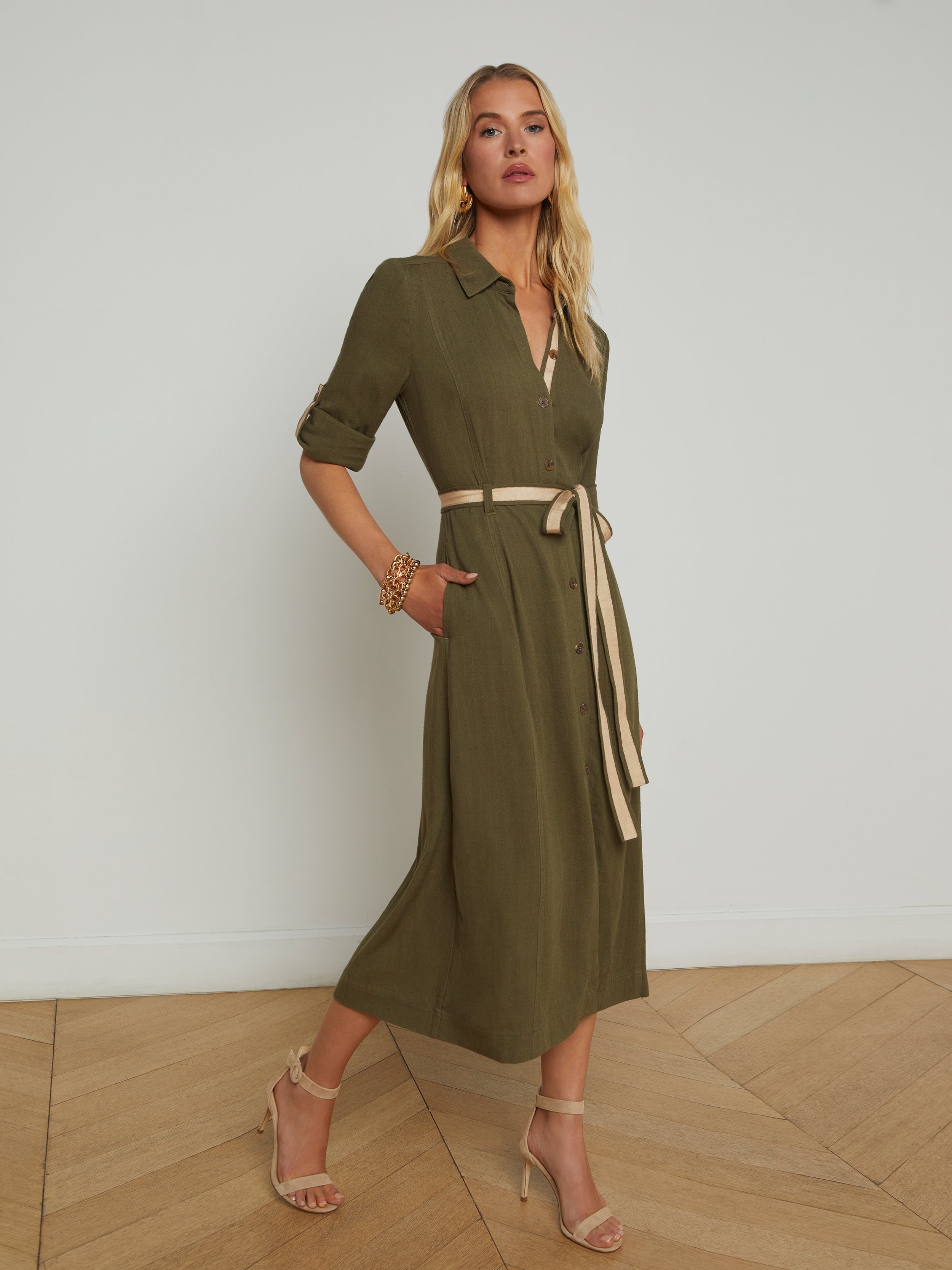 Malika Linen-Blend Shirt Dress - 3