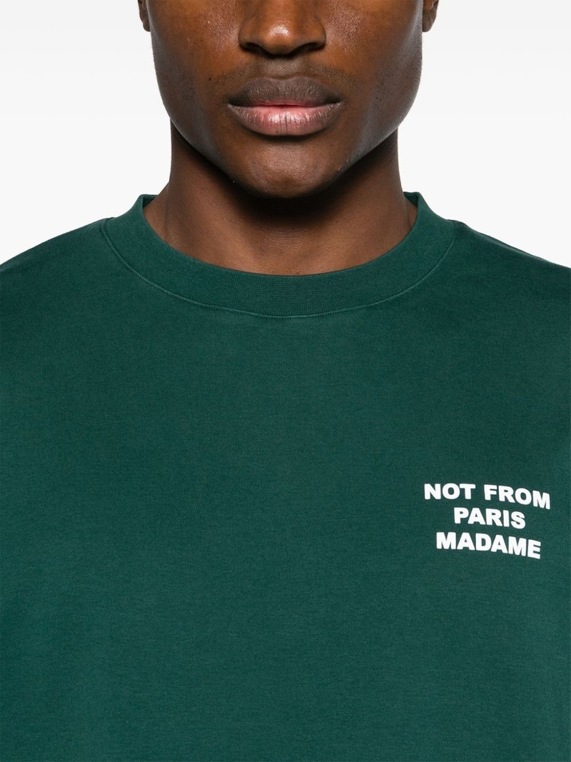 Drôle de Monsieur Cotton T-shirt with logo outlook