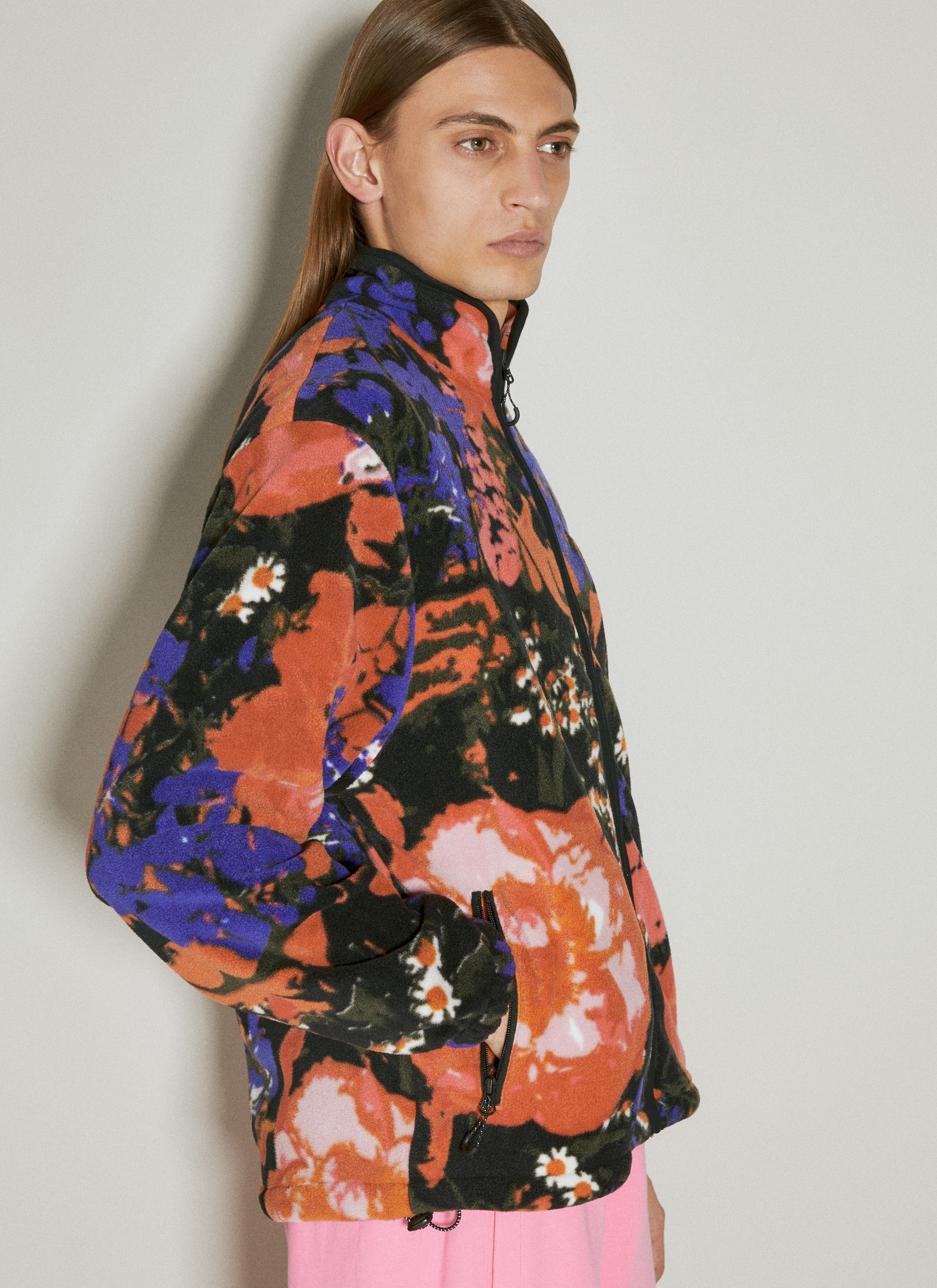 Floral Fleece Jacket - 4