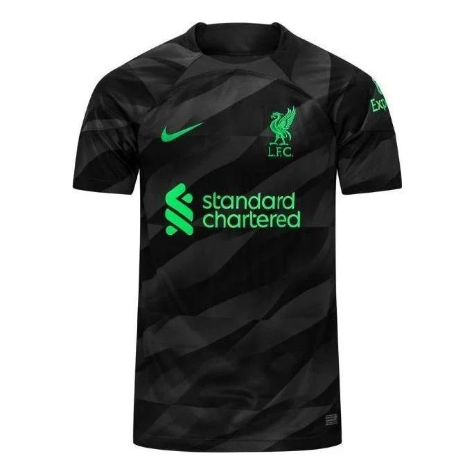 Nike Liverpool 23-24 Short Sleeve Goalkeeper Jersey 'Black' DX2691-061 - 1