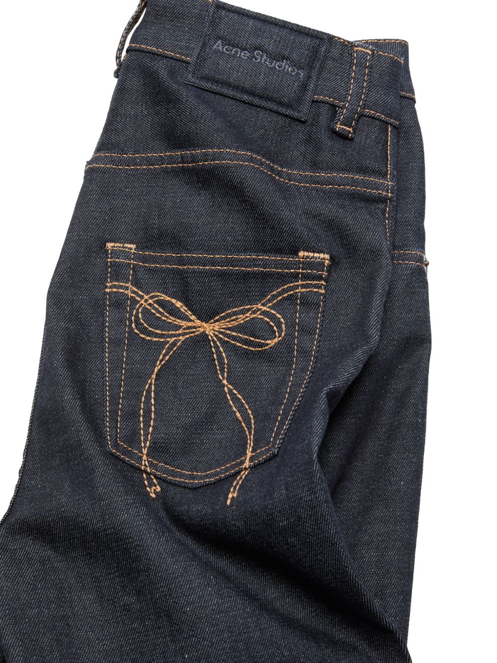 bow-detail flared trousers - 4