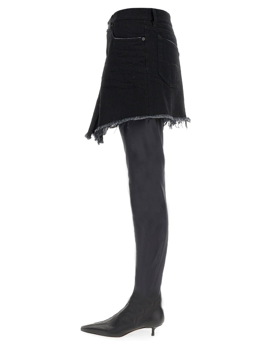 Balenciaga Women Mini Cut-Up Skirt - 3