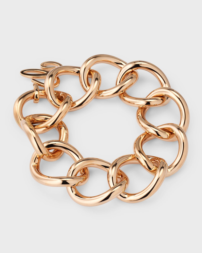 18K Rose Gold Round Chain Bracelet 1
