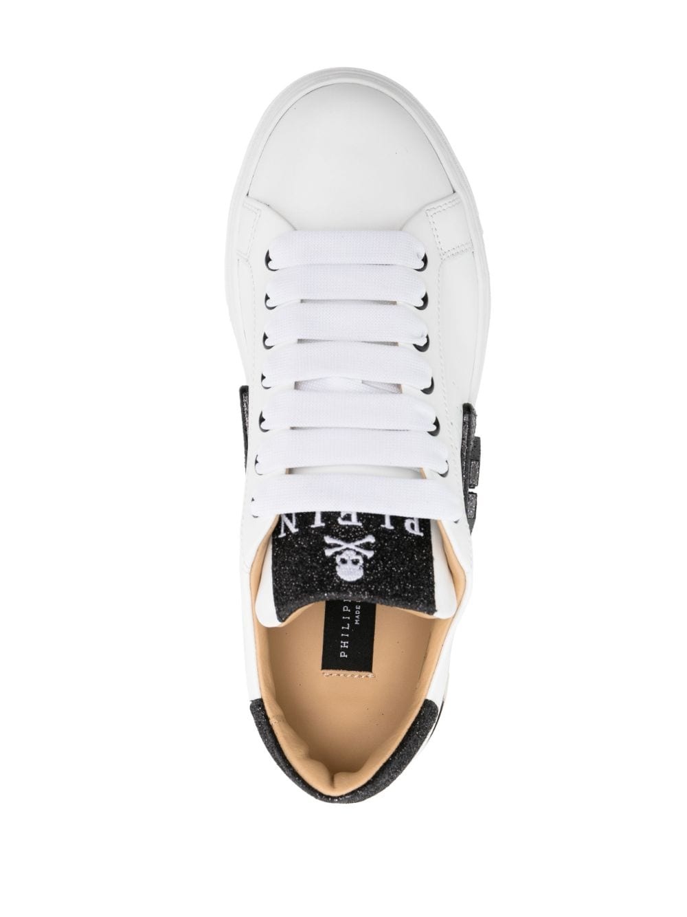 Glitter Lo-Top leather sneakers - 4