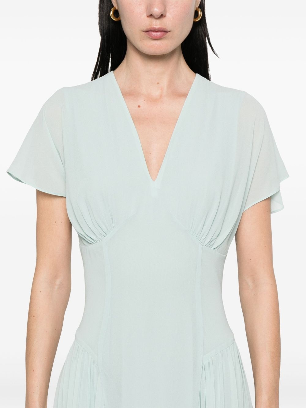 V-neck maxi dress - 5