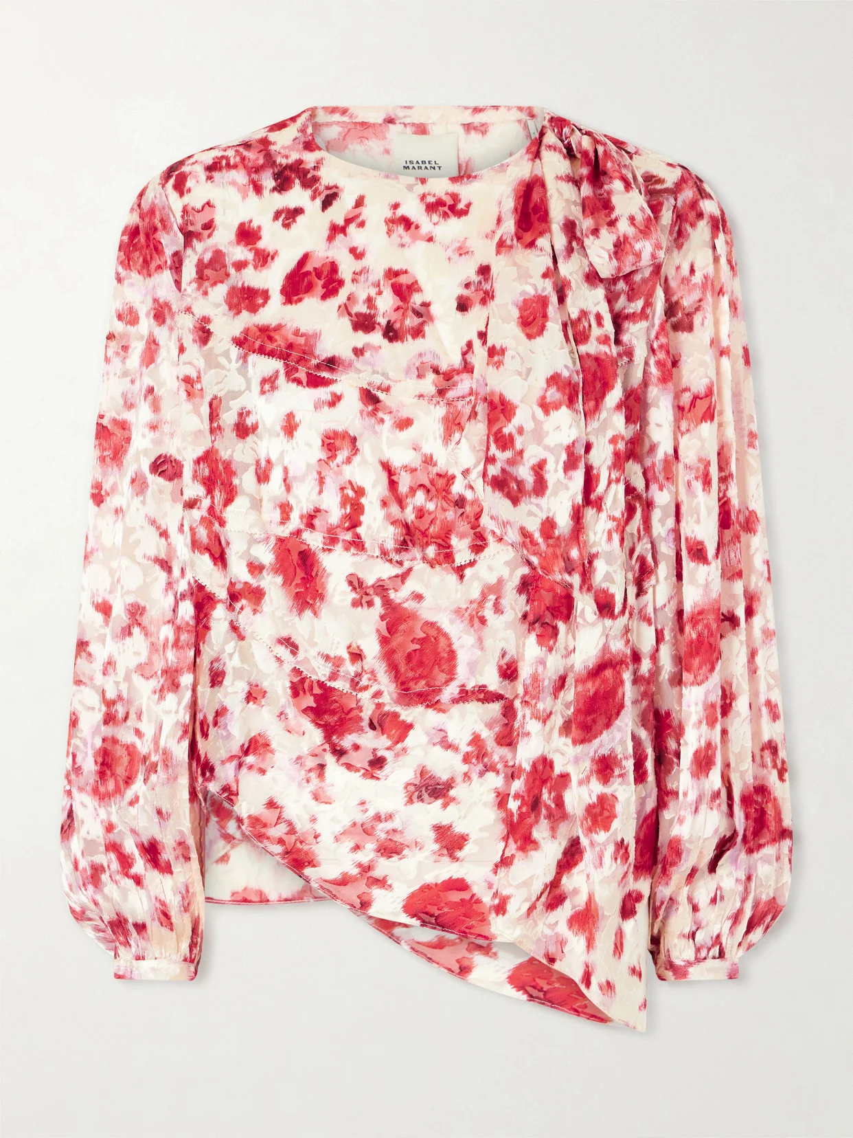 Firma Floral-print Chiffon Blouse - 1