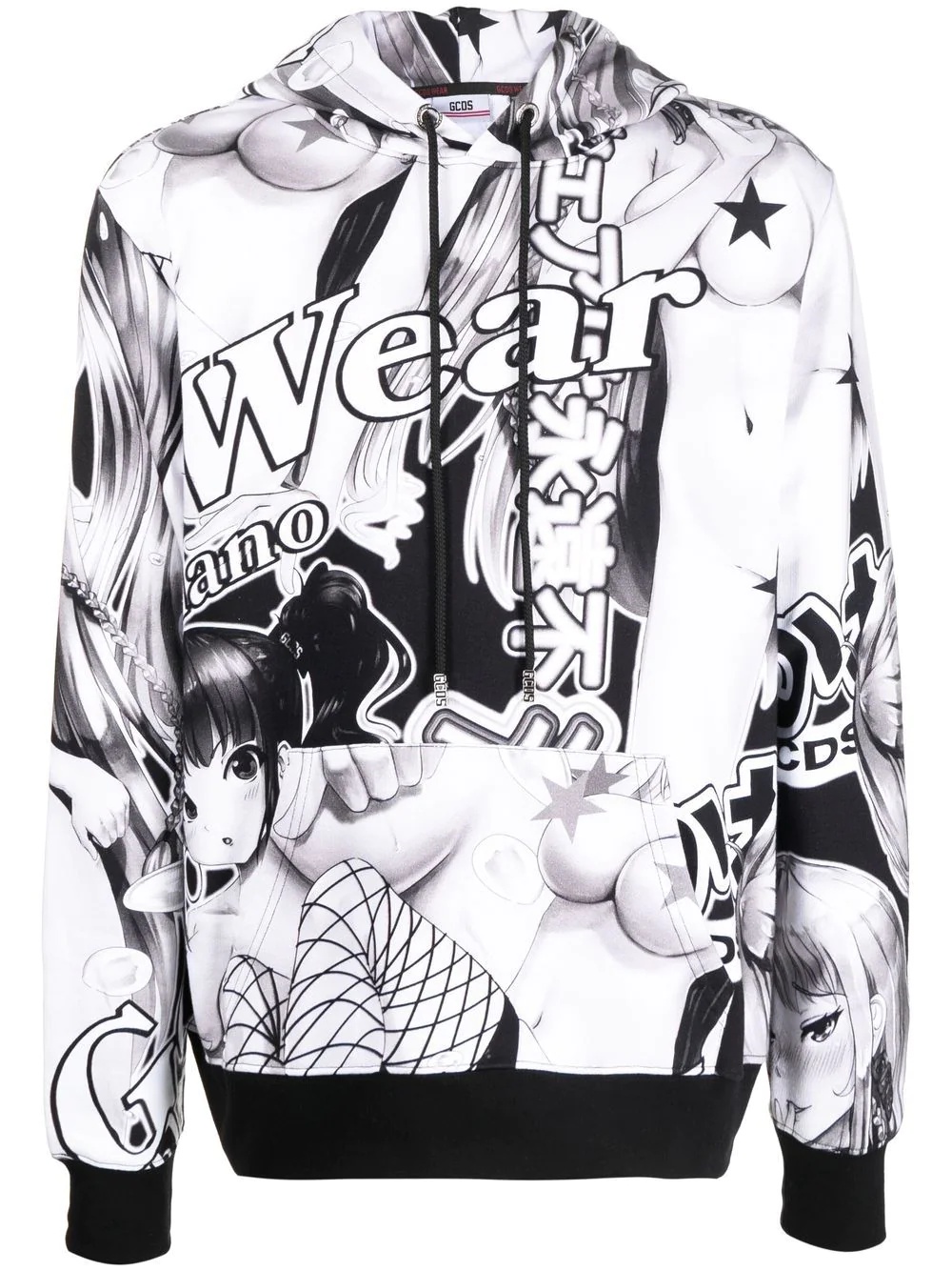 graphic-print hoodie - 1