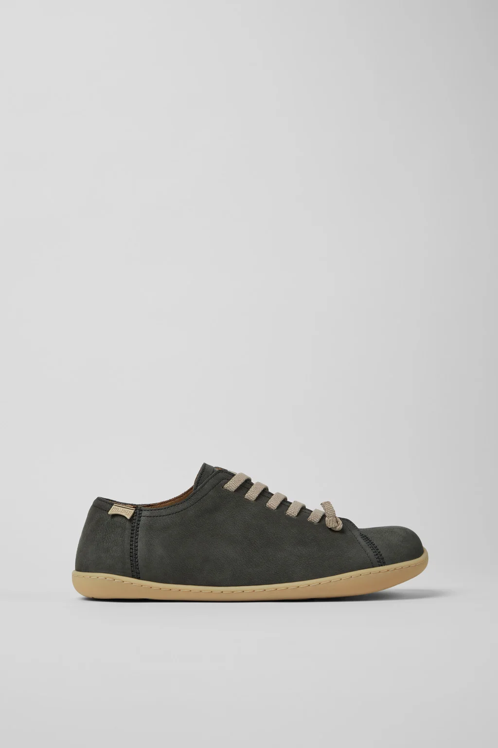 Peu Gray Leather Shoes for Men. - 1