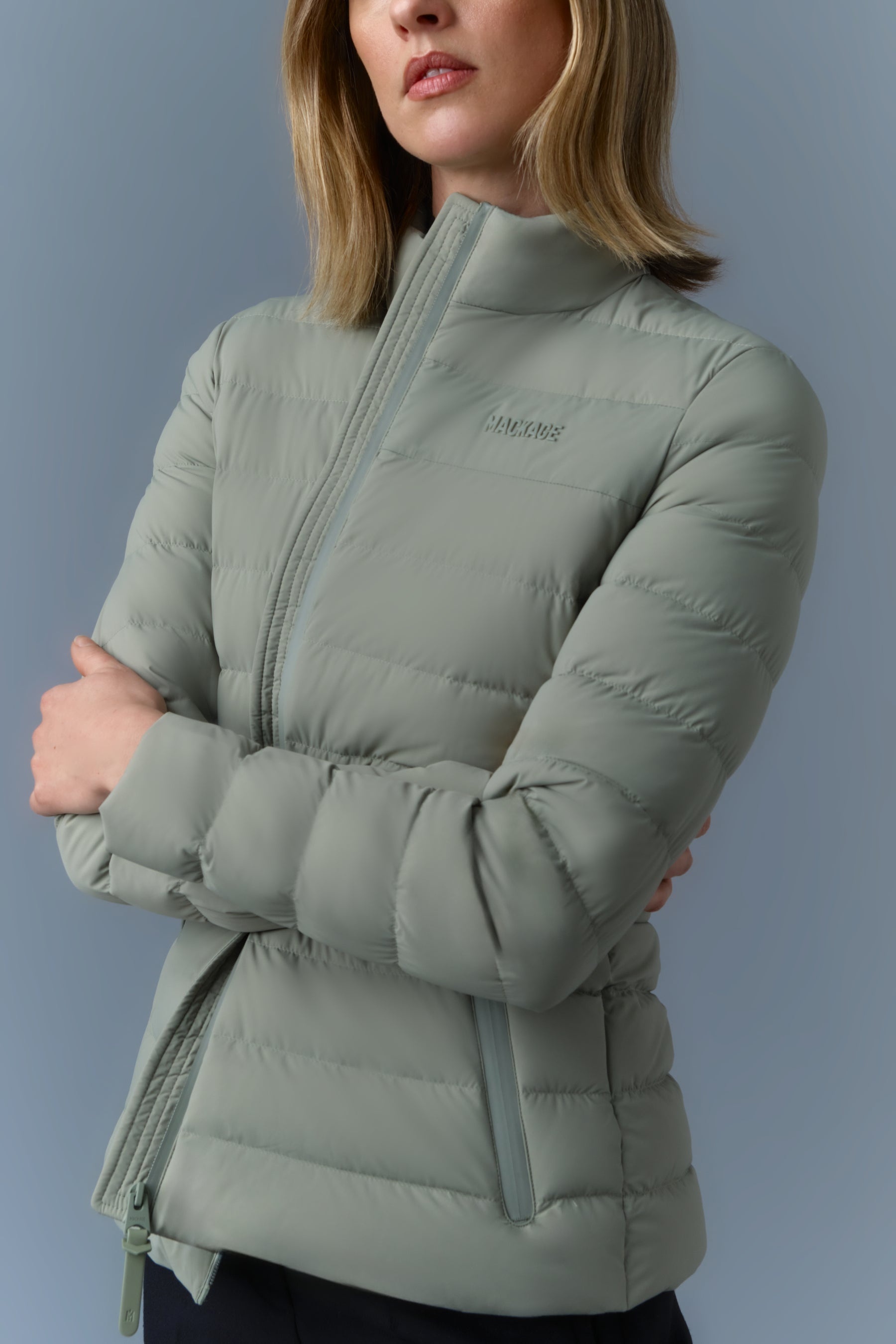 JACEY-CITY Light down jacket with stand collar - 5