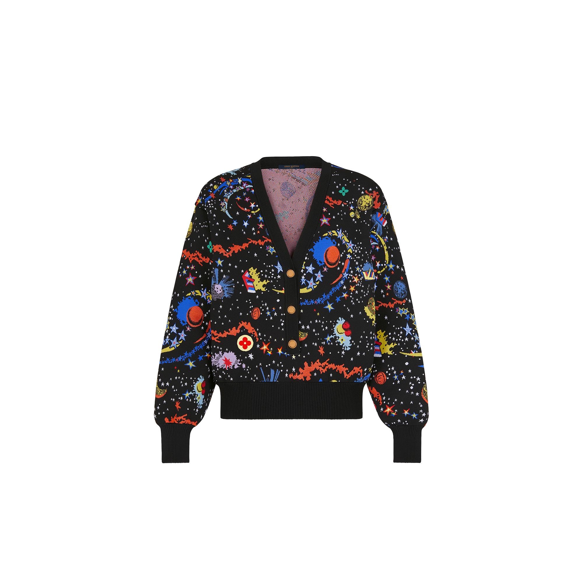 Comic Book Galaxy Three-Button Pullover  - 1