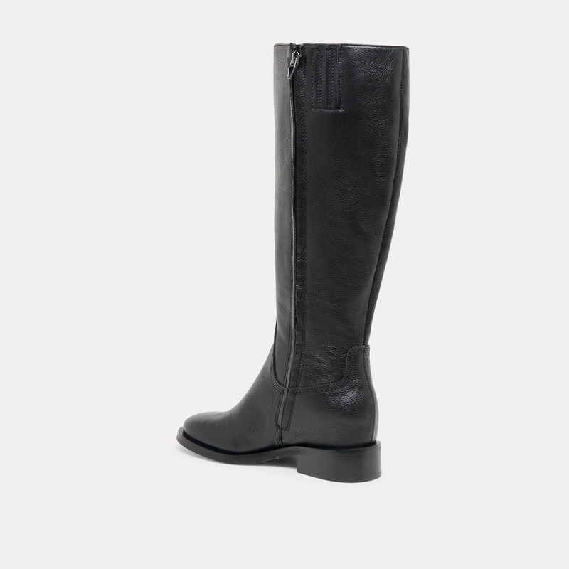 KILIAN H2O WIDE CALF BOOTS BLACK LEATHER 6