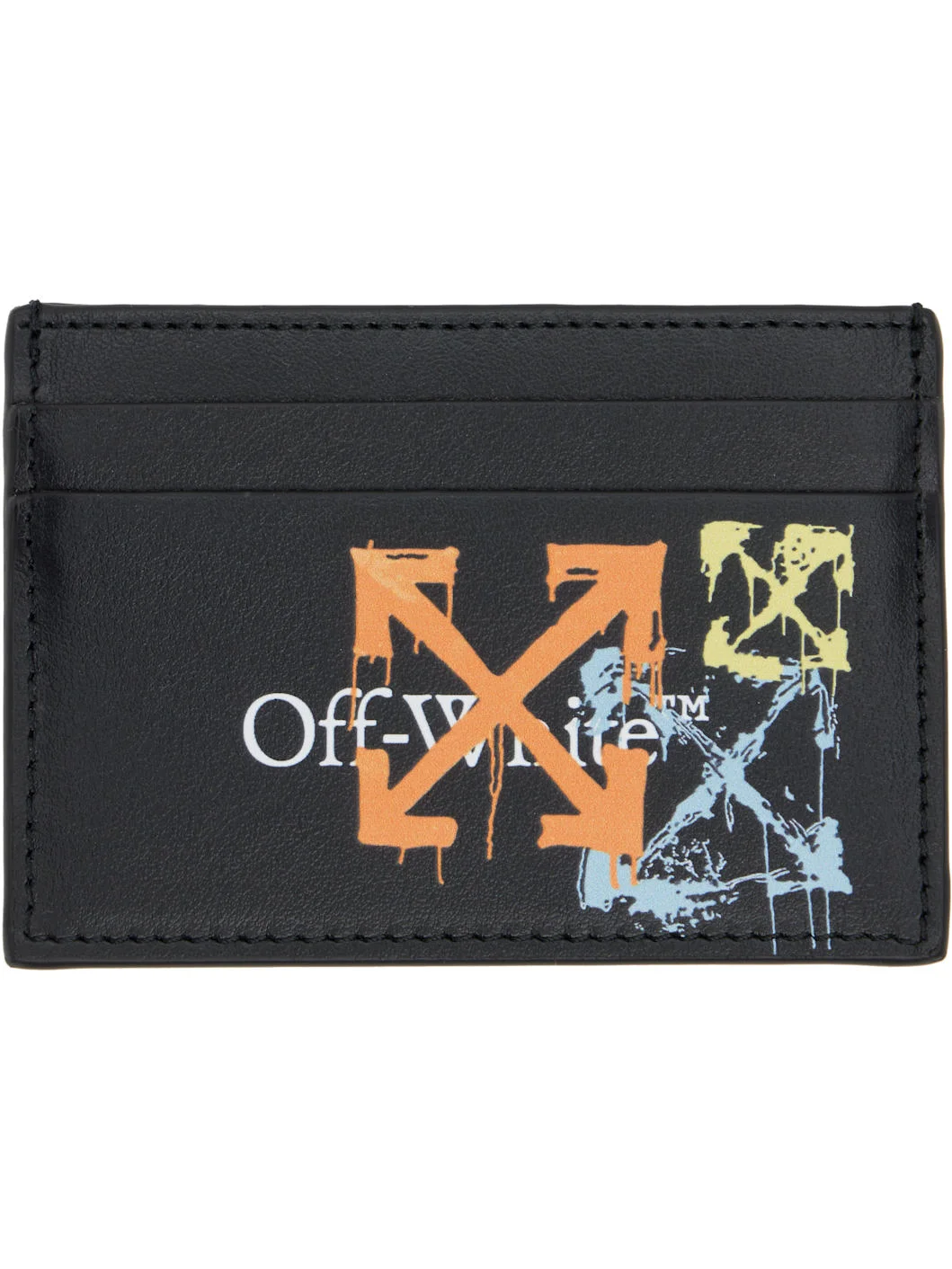 Black Bookish Spray Arrow Card Holder - 1