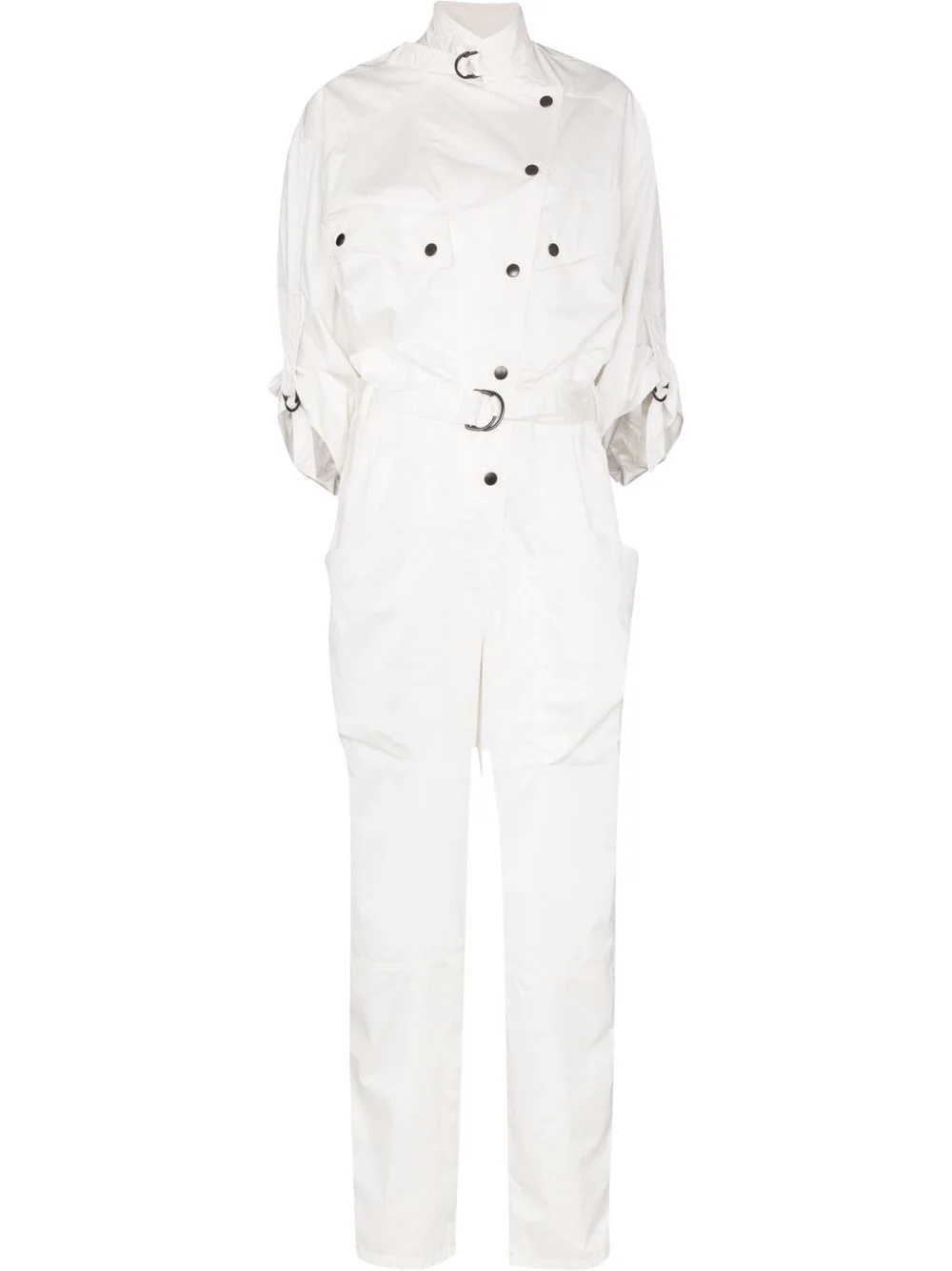 asymmetric cotton boilersuit - 1