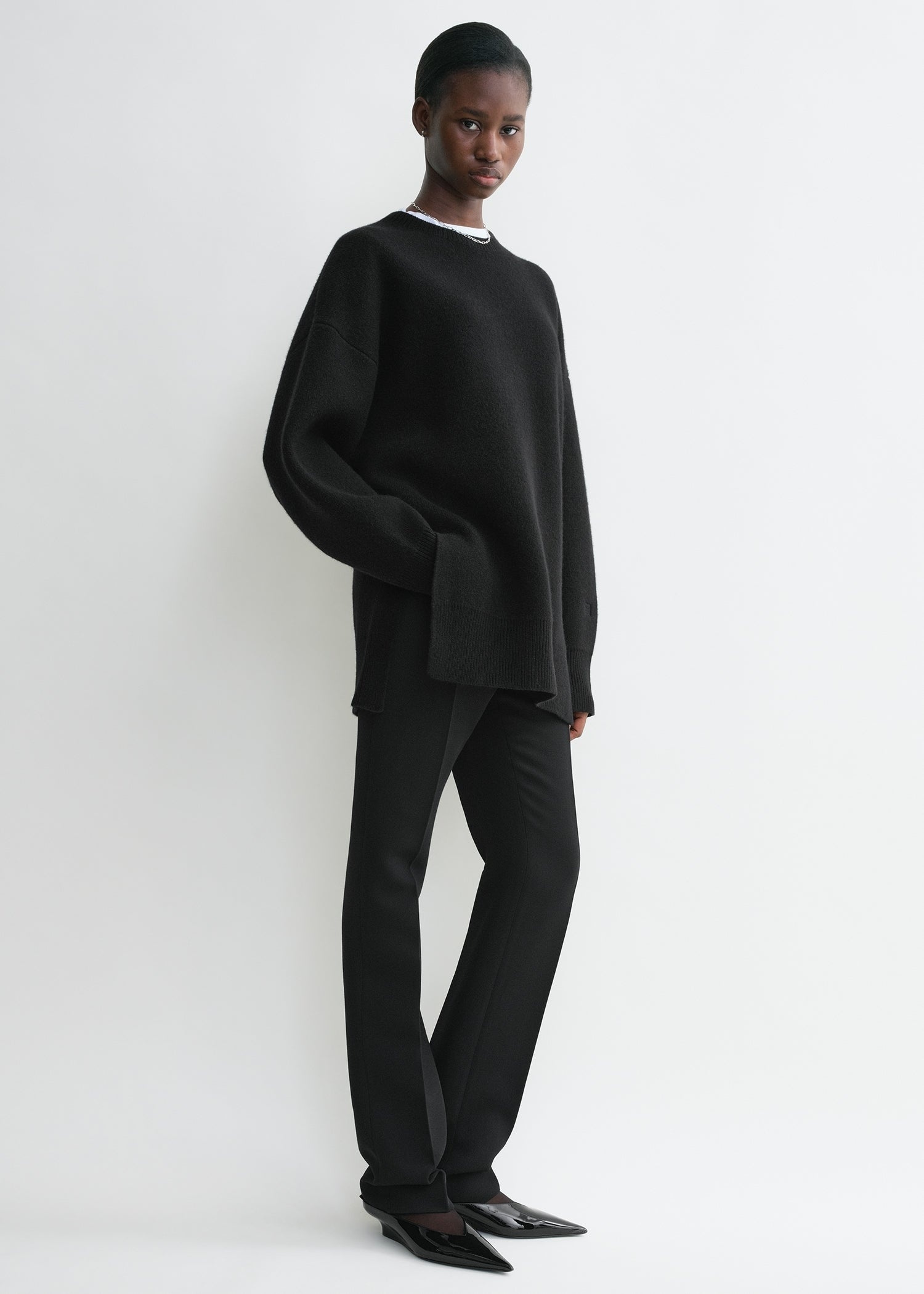Double-knit pullover black - 3