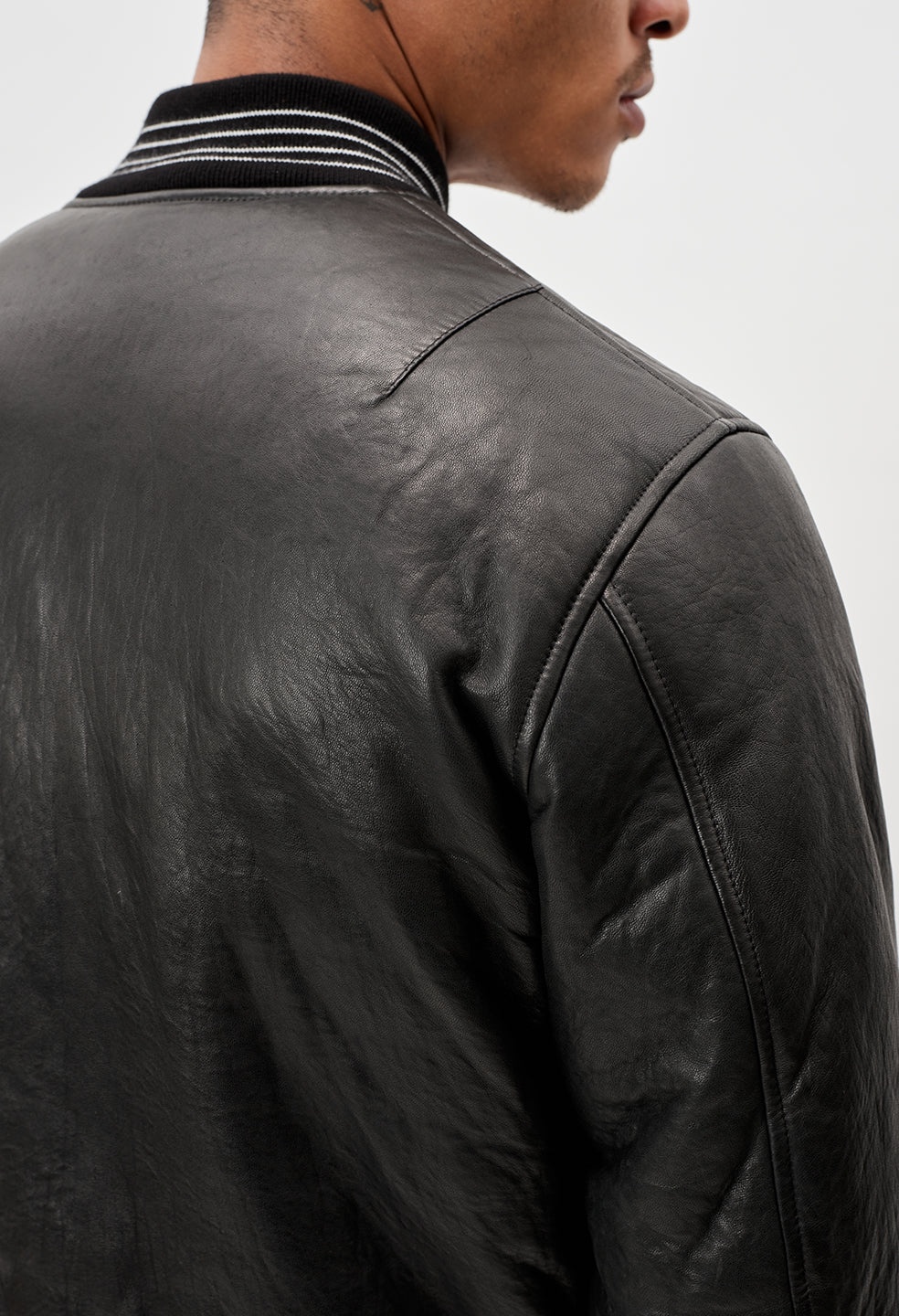LEATHER STADIUM JACKET - 7