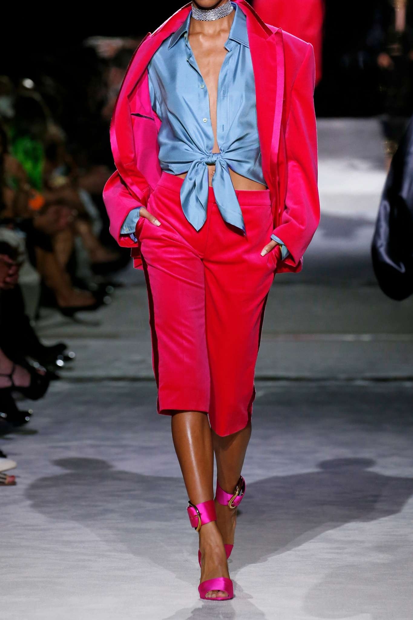 Oversized silk and Lyocell-blend satin shirt - 5