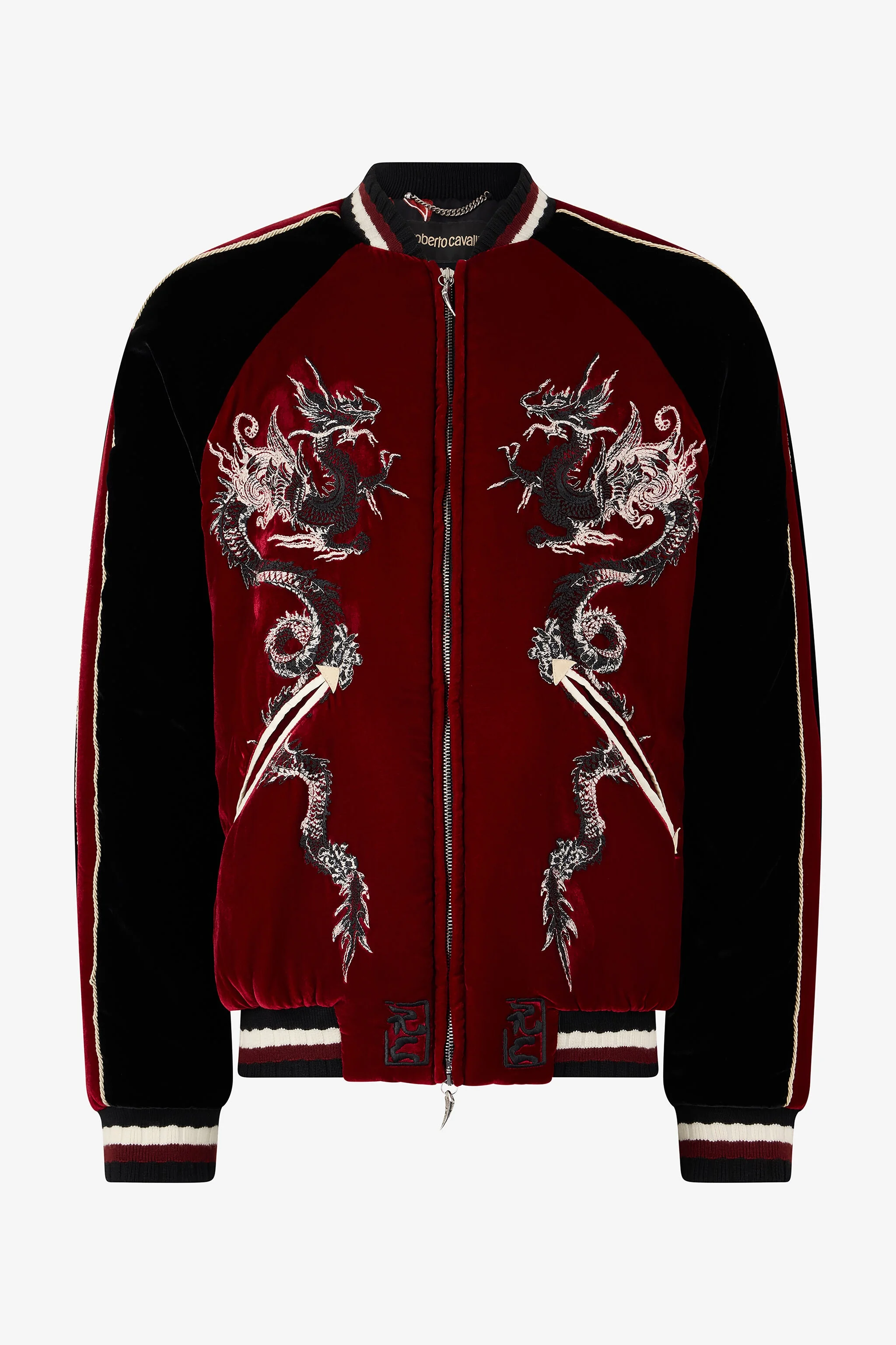 Bomber Jacket With Dragons - 1