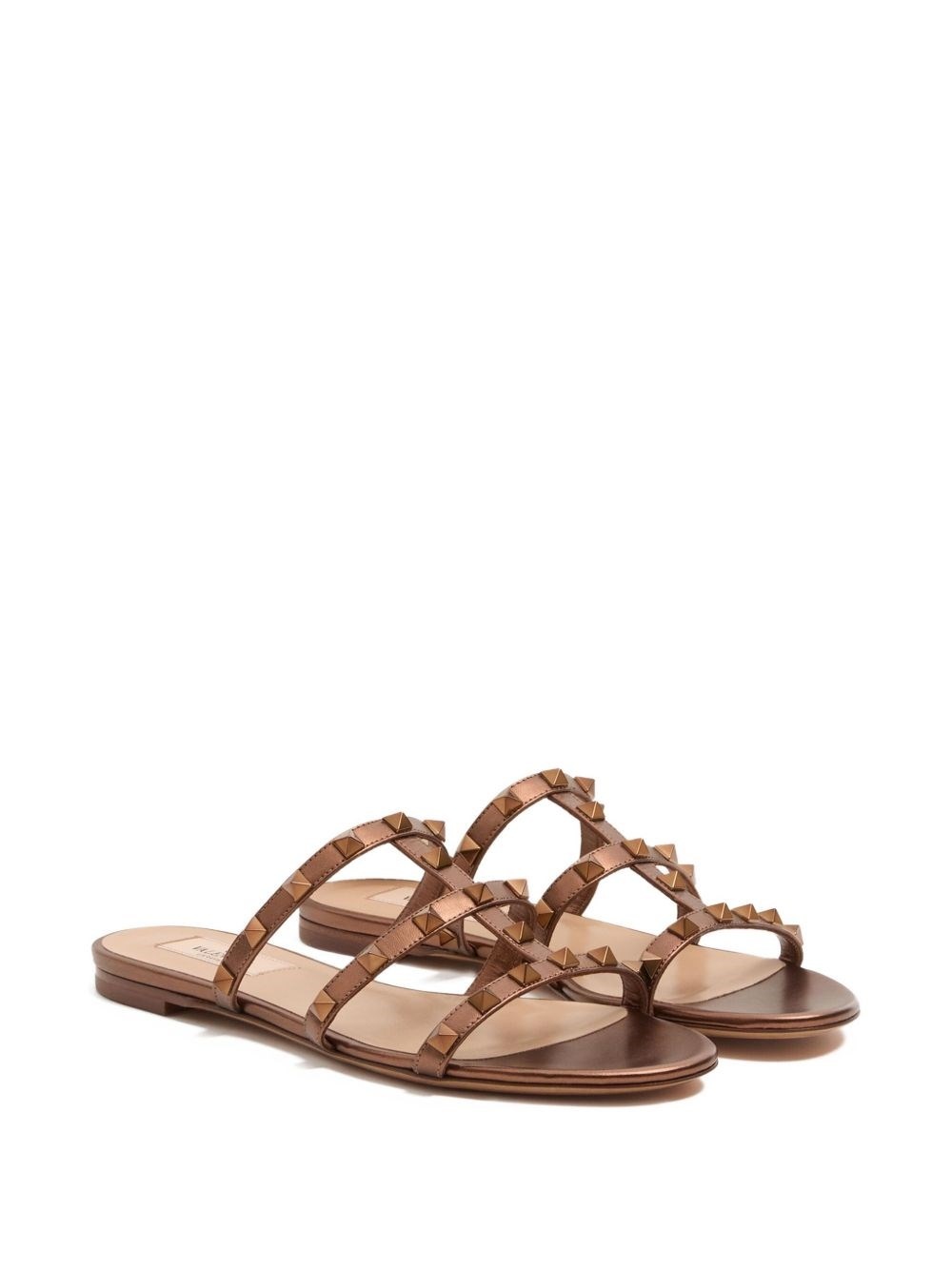 Rockstu leather flat sandals - 5