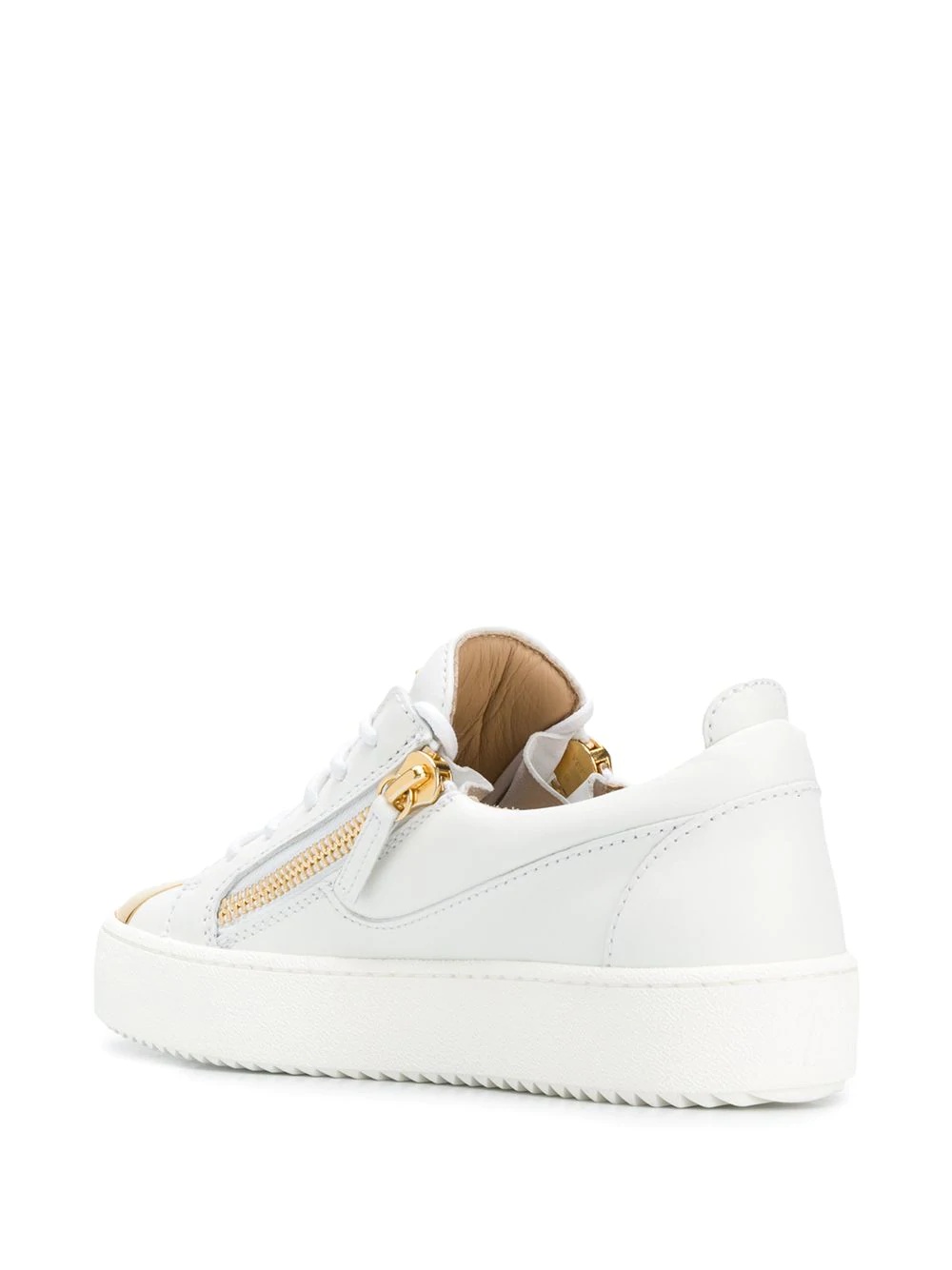 zip detail logo sneakers - 3