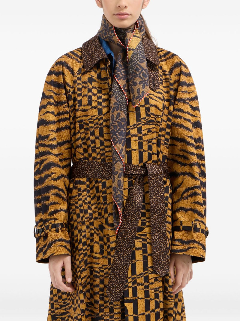 Pierre-Louis Mascia tiger-pattern scarf outlook