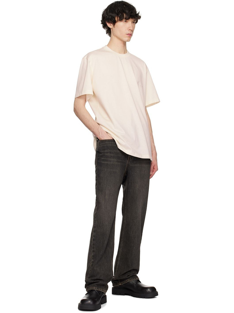 Wooyoungmi Off-White Embroidered Logo T-shirt outlook