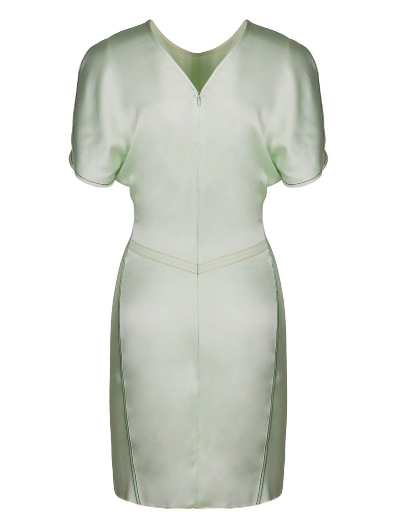 Victoria Beckham draping short-sleeve mini dress outlook