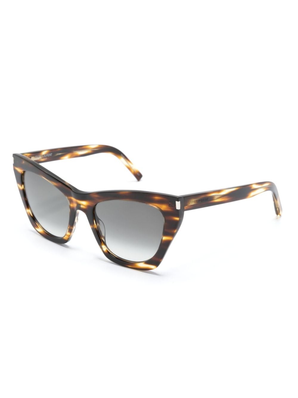 logo-engraved cat-eye sunglasses - 2