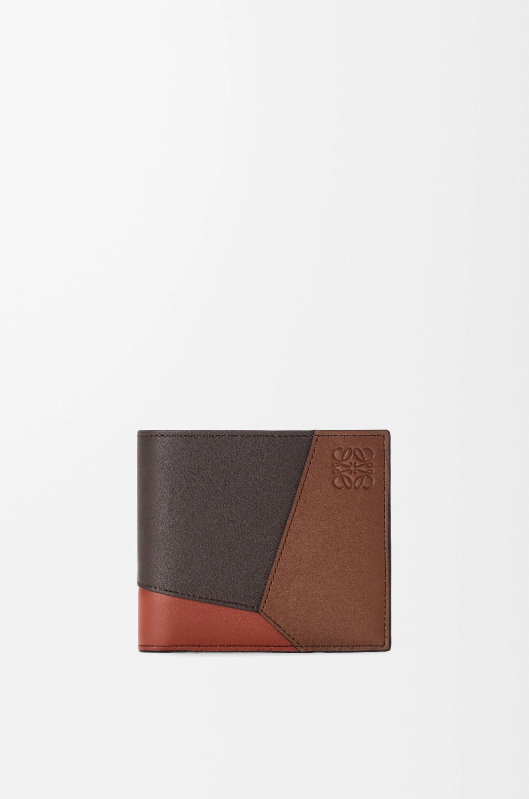Puzzle bifold wallet in classic calfskin - 1