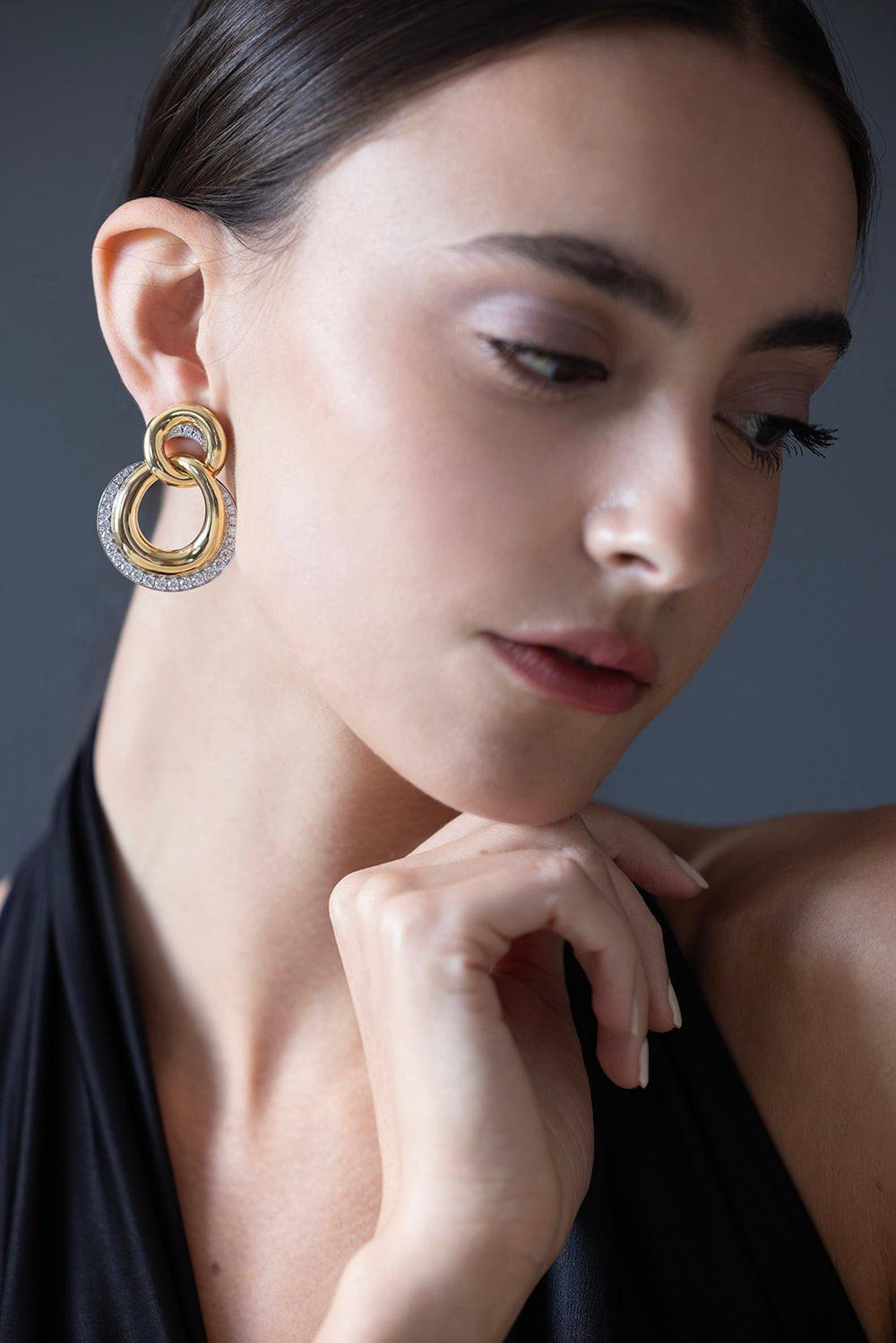 Double Link Earrings - 2