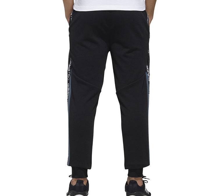 adidas neo M Ss Tp 1 Splicing Sports Pants Black FN6533 - 4