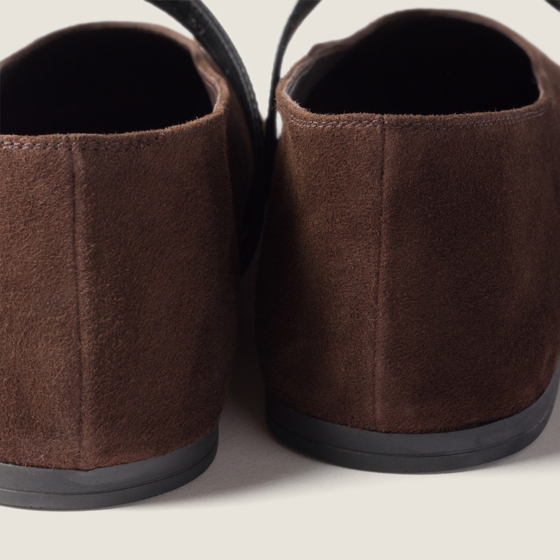 Miu Miu Suede ballerinas outlook
