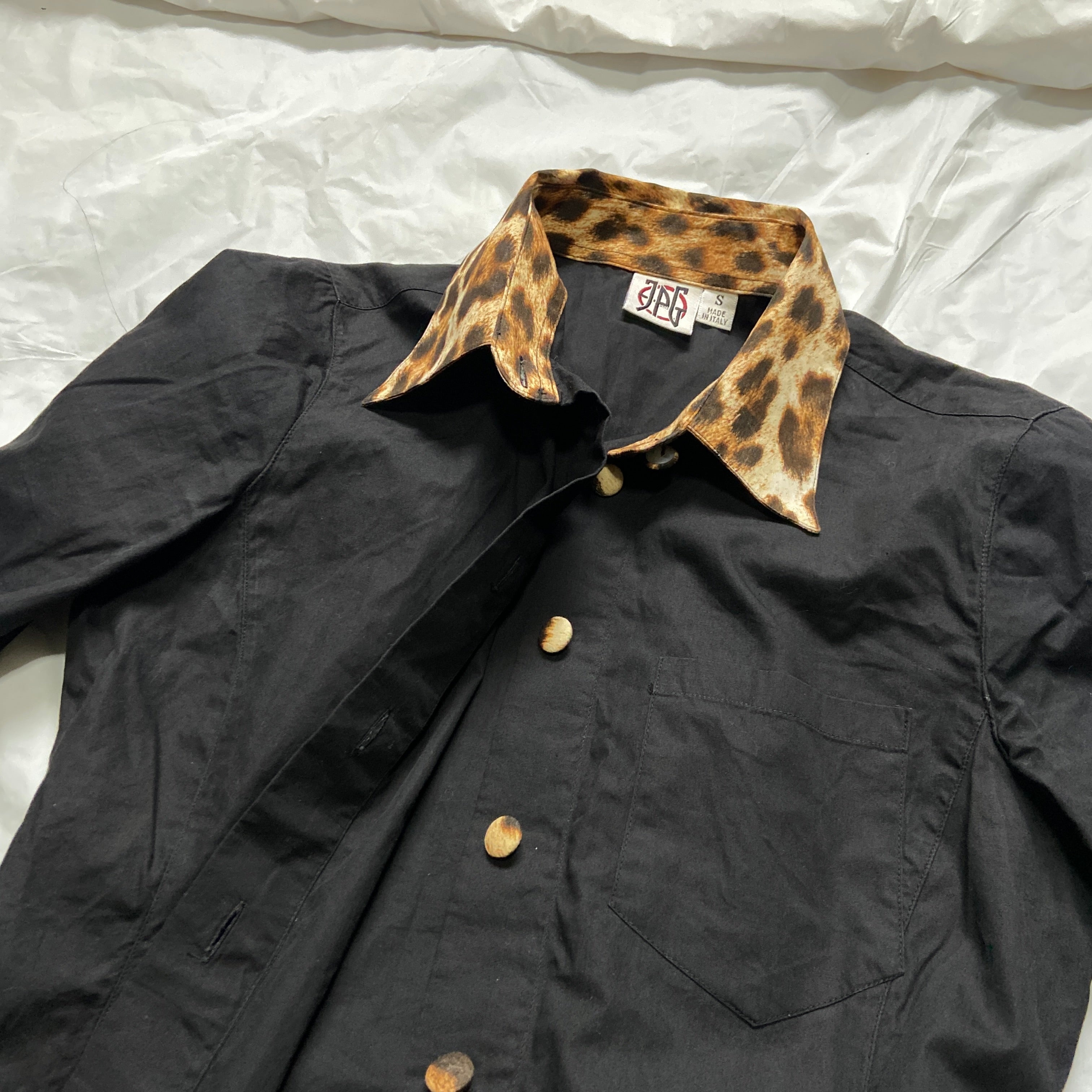 Jean Paul Gaultier fw97 leopard print tailored shirt S - 4