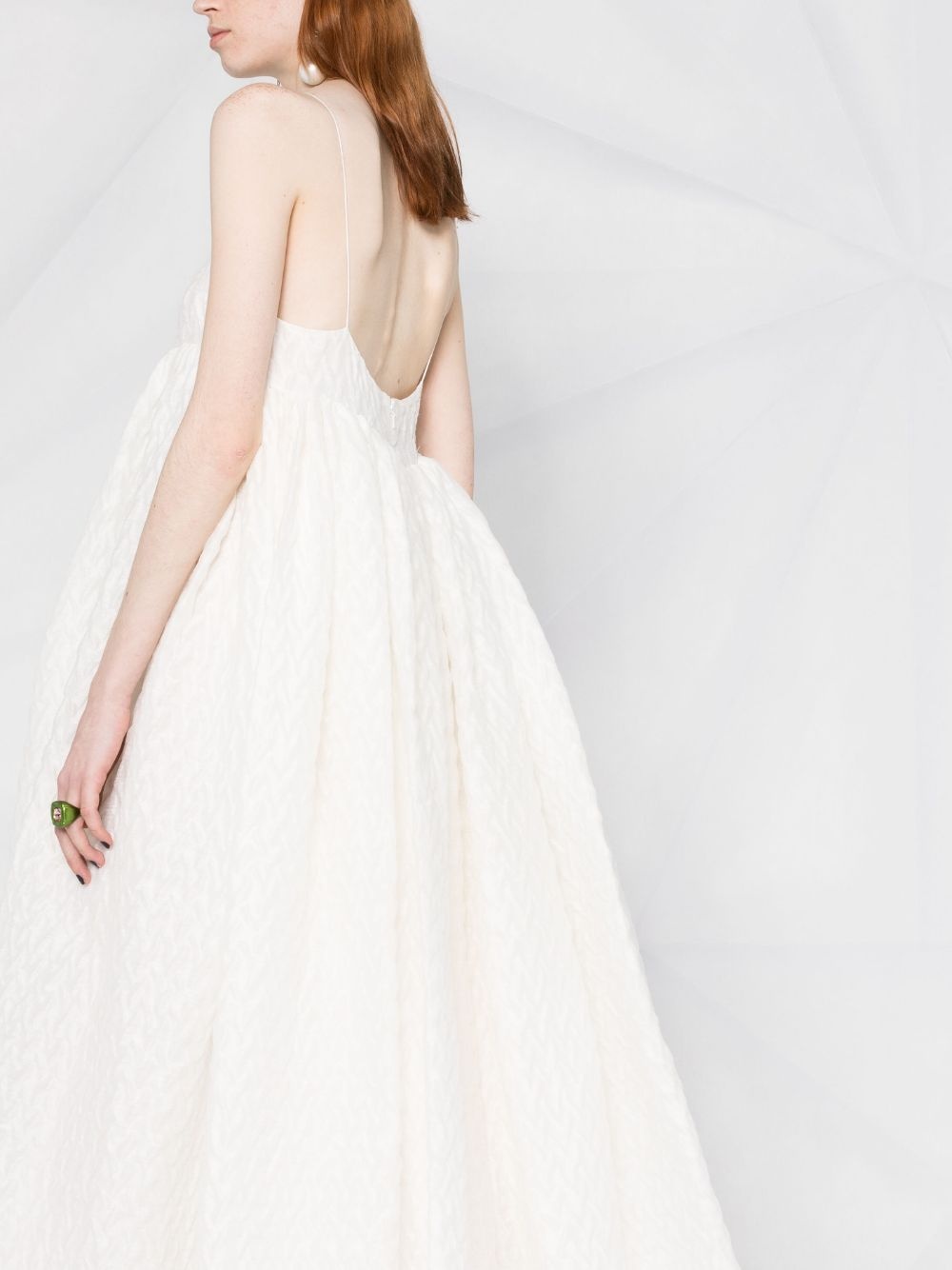 Beth plissé empire-line dress - 3