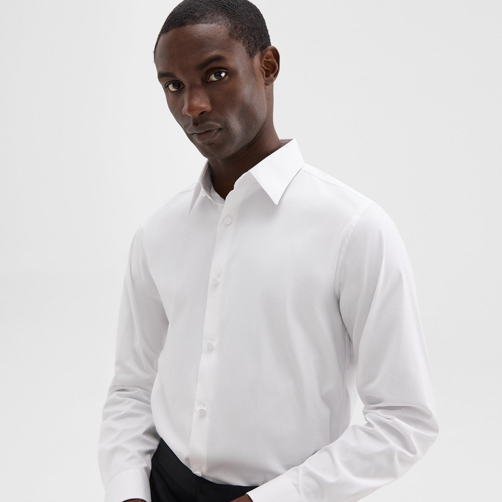 Sylvain Tuxedo Shirt in Stretch Cotton-Blend - 5